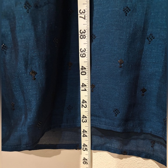 Men's Blue Kurta - Picture 13 of 16